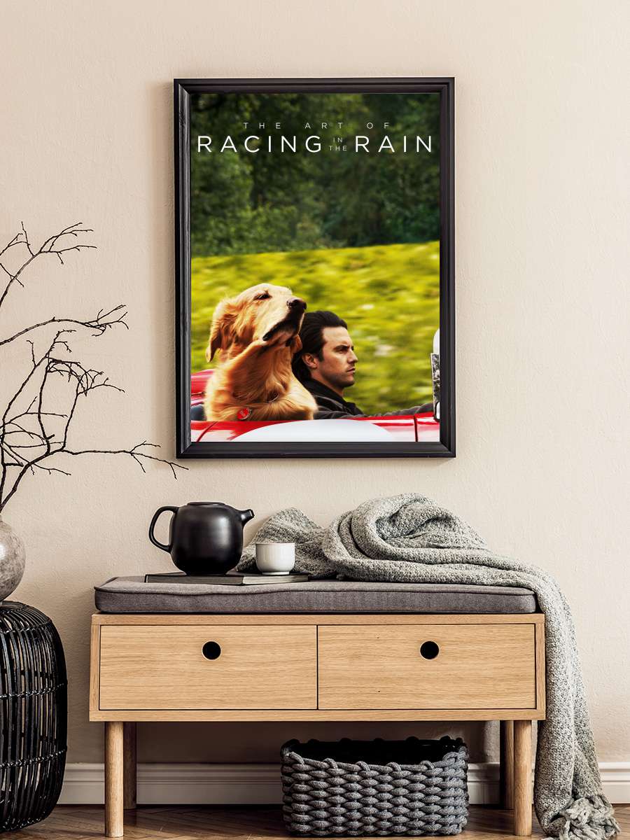 Enzo: Yağmurda Yarış Sanatı - The Art of Racing in the Rain Film Tablo Siyah Çerçeveli Film Poster Afiş Tablo