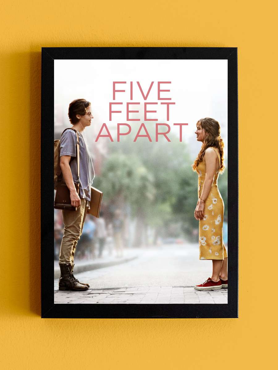 Beş Adım Uzakta - Five Feet Apart Film Tablo Siyah Çerçeveli Film Poster Afiş Tablo