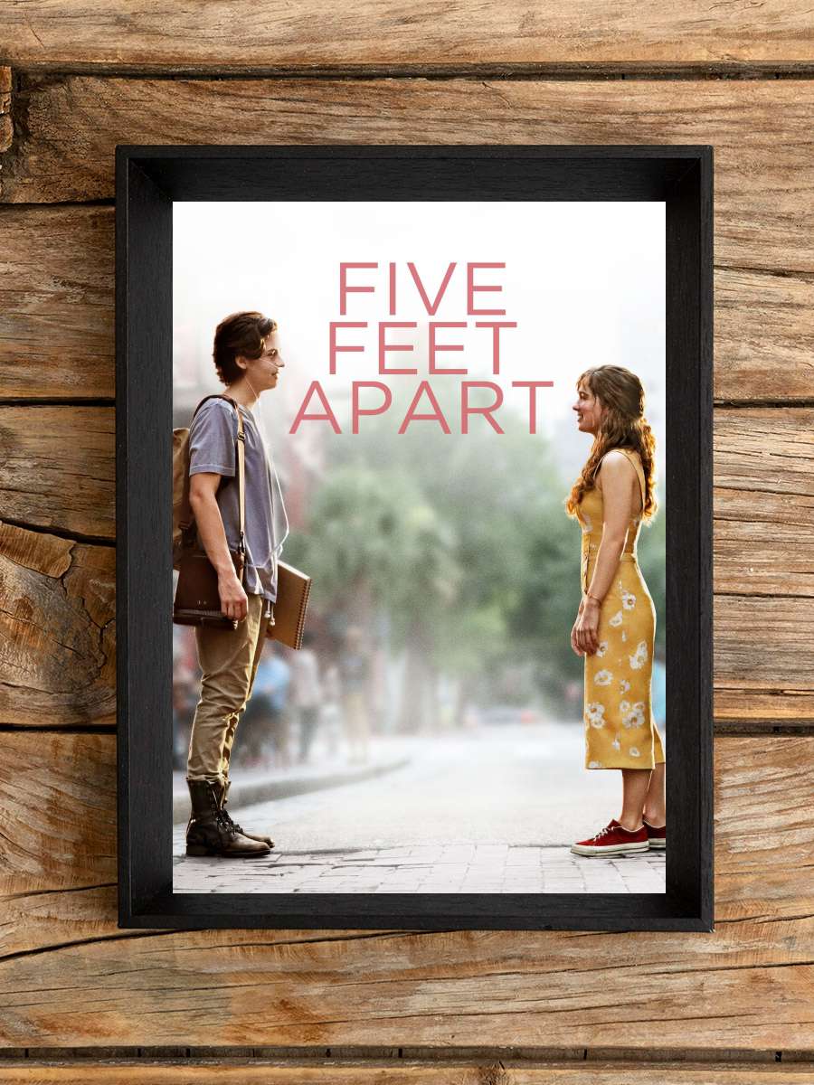 Beş Adım Uzakta - Five Feet Apart Film Tablo Siyah Çerçeveli Film Poster Afiş Tablo