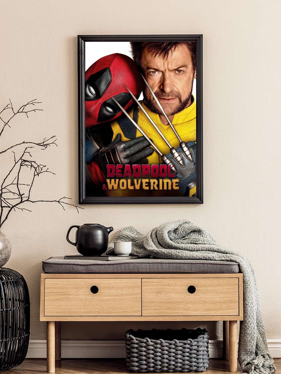 Deadpool & Wolverine Film Tablo Siyah Çerçeveli Film Poster Afiş Tablo