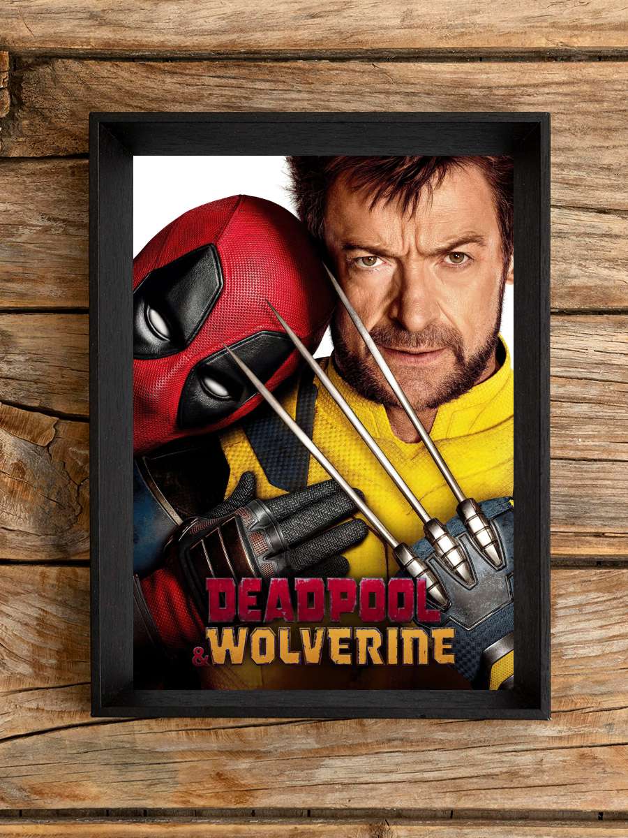 Deadpool & Wolverine Film Tablo Siyah Çerçeveli Film Poster Afiş Tablo