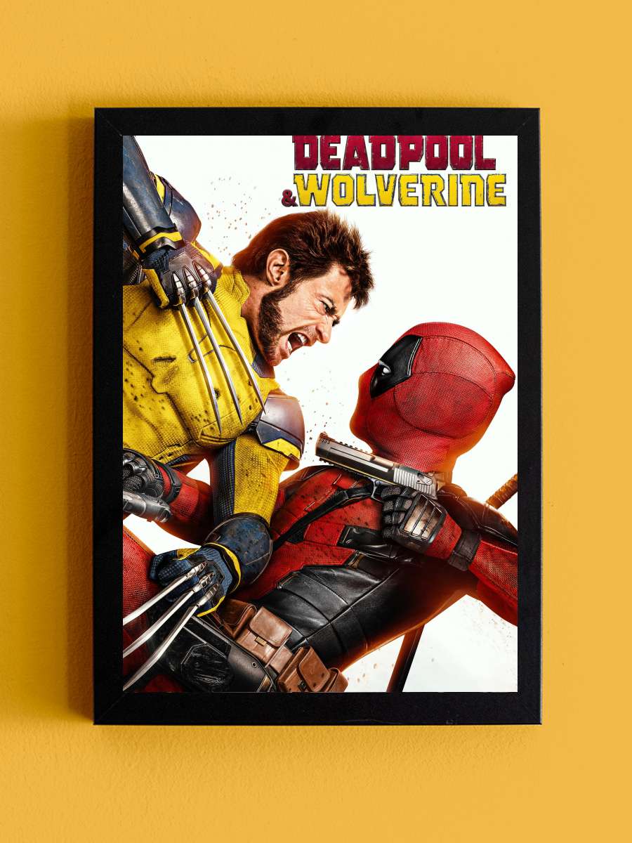 Deadpool & Wolverine Film Tablo Siyah Çerçeveli Film Poster Afiş Tablo