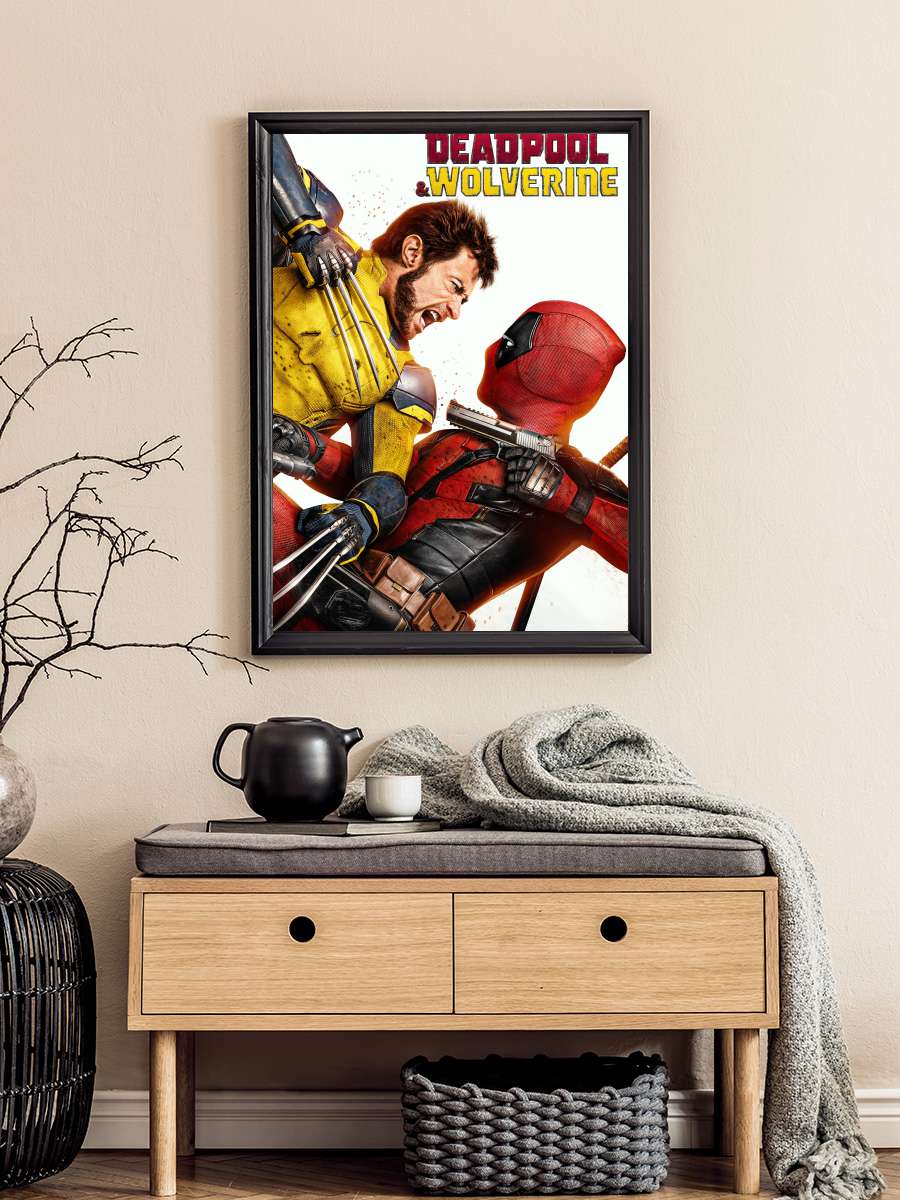 Deadpool & Wolverine Film Tablo Siyah Çerçeveli Film Poster Afiş Tablo