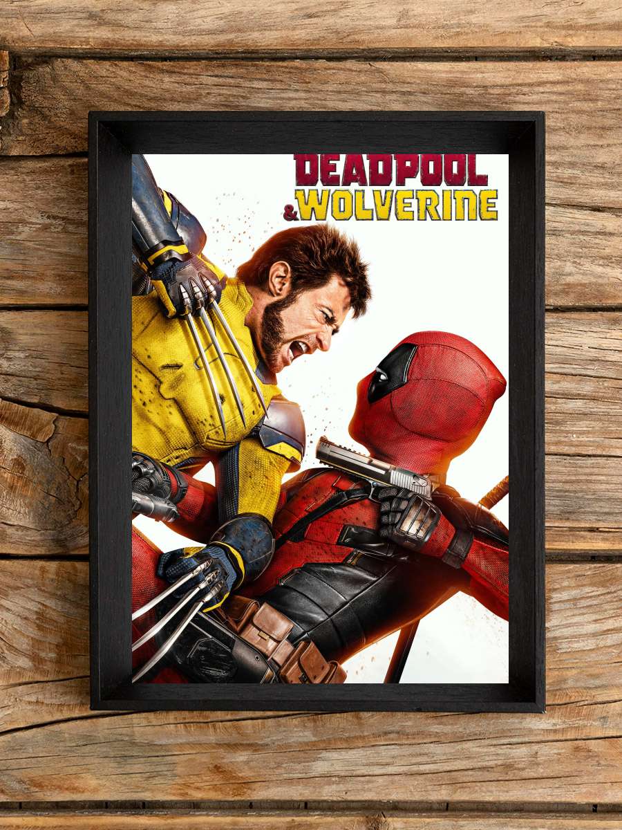 Deadpool & Wolverine Film Tablo Siyah Çerçeveli Film Poster Afiş Tablo