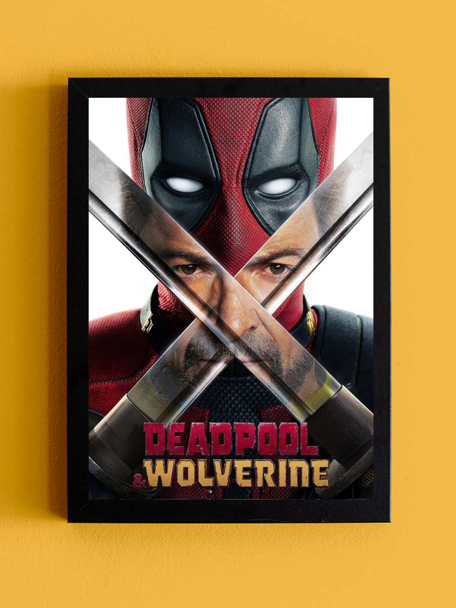 Deadpool & Wolverine Film Tablo Siyah Çerçeveli Film Poster Afiş Tablo