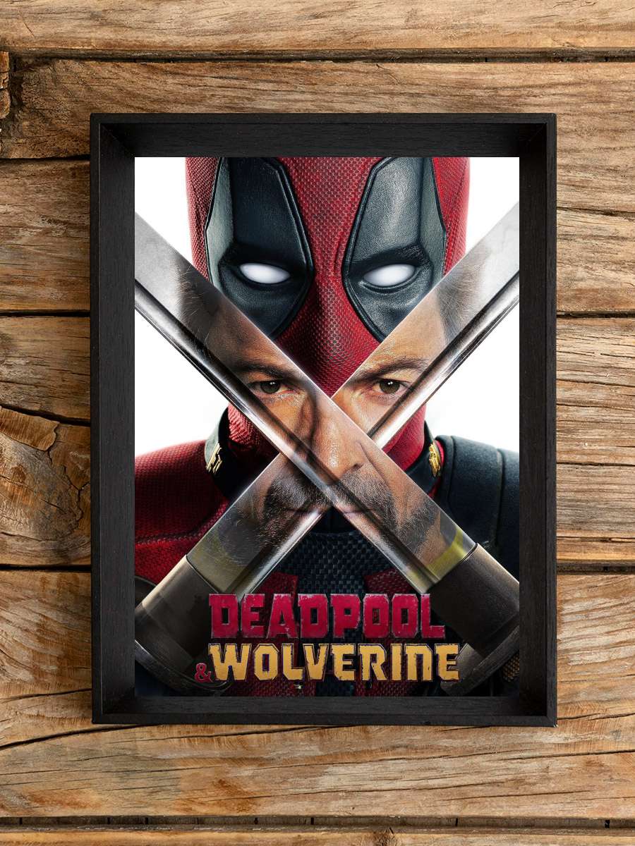 Deadpool & Wolverine Film Tablo Siyah Çerçeveli Film Poster Afiş Tablo