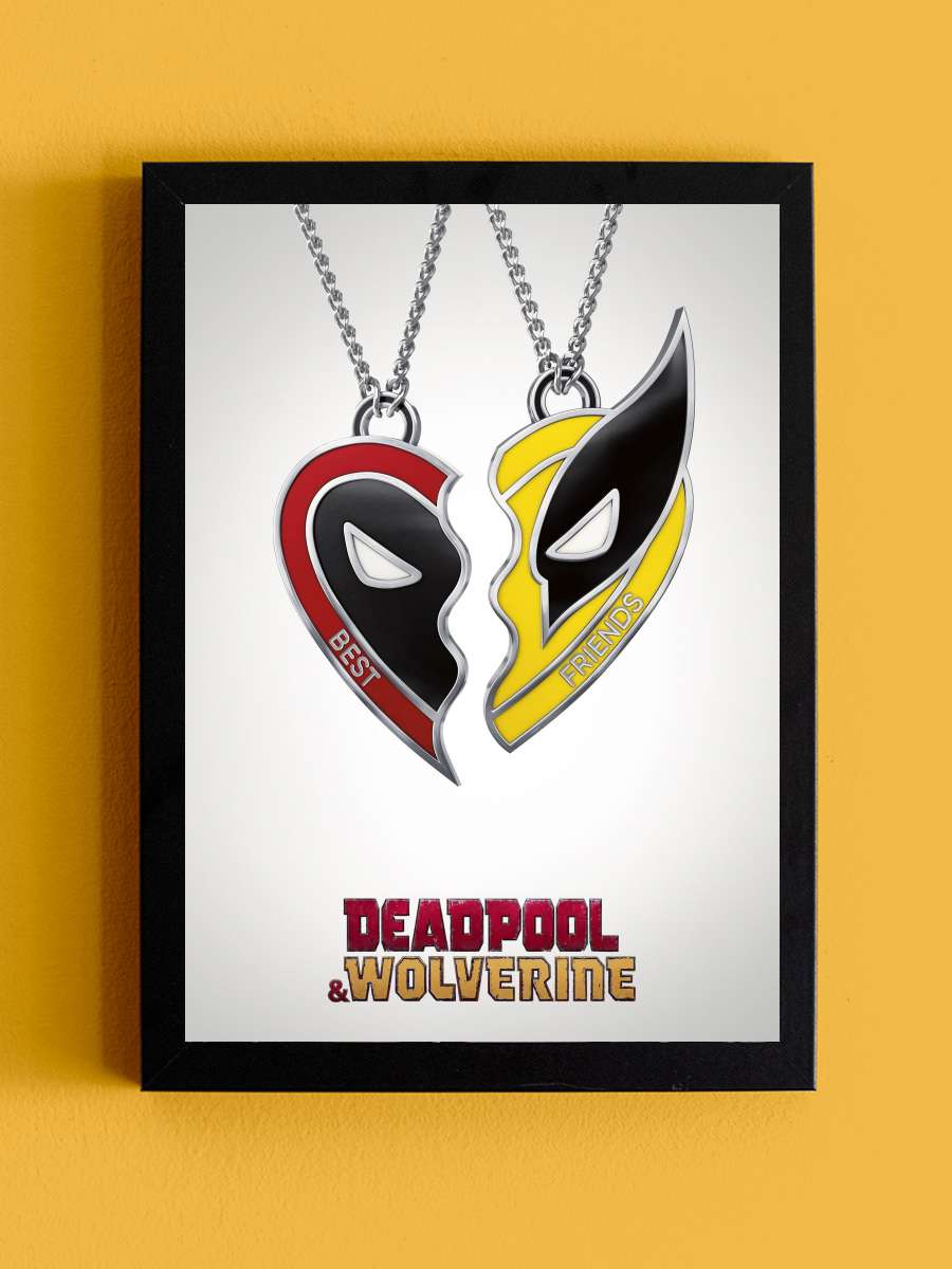 Deadpool & Wolverine Film Tablo Siyah Çerçeveli Film Poster Afiş Tablo