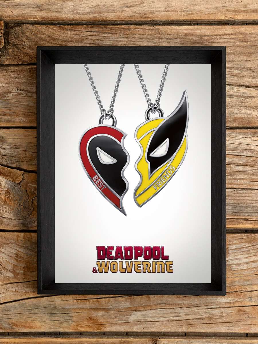 Deadpool & Wolverine Film Tablo Siyah Çerçeveli Film Poster Afiş Tablo