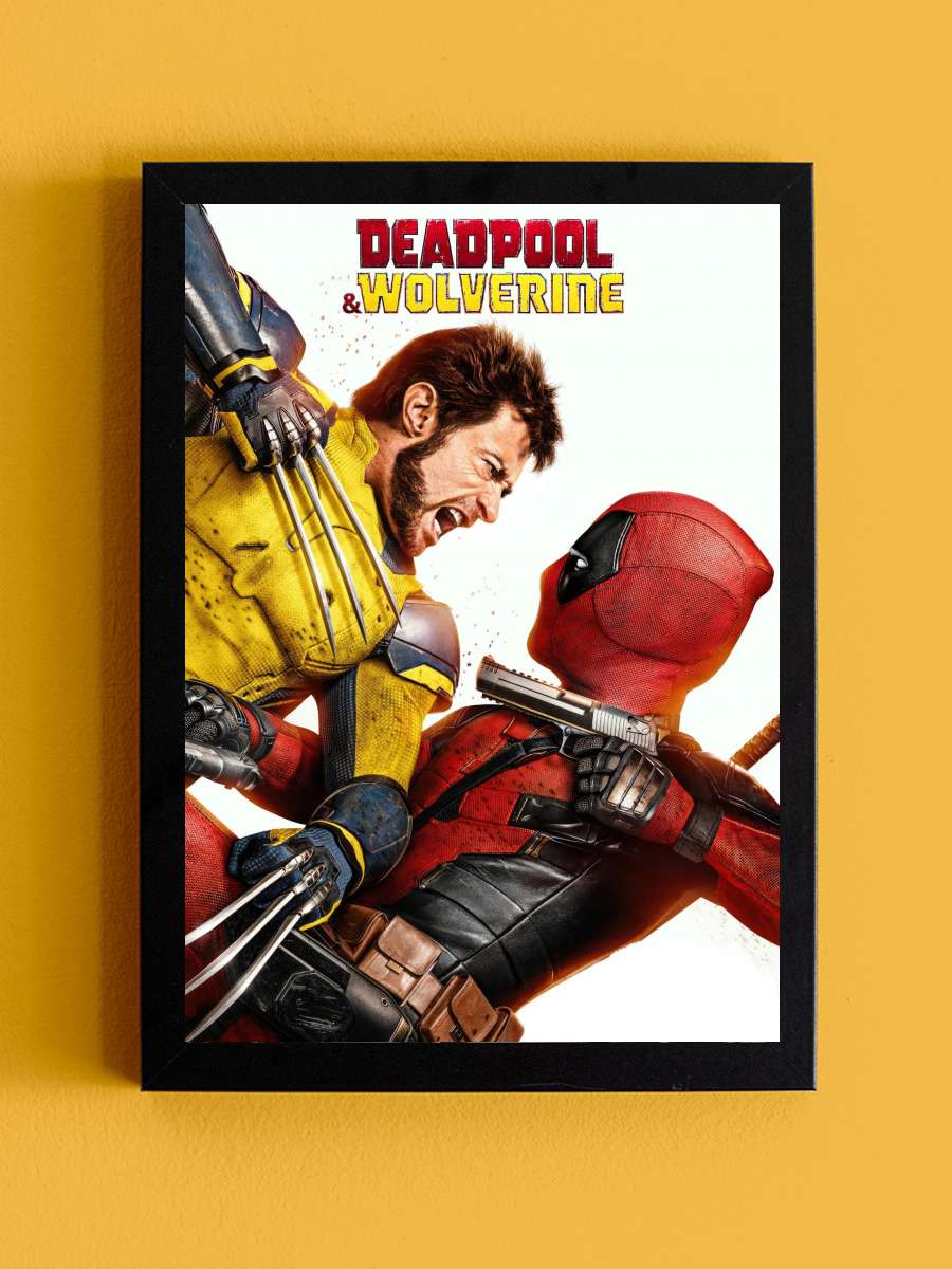 Deadpool & Wolverine Film Tablo Siyah Çerçeveli Film Poster Afiş Tablo