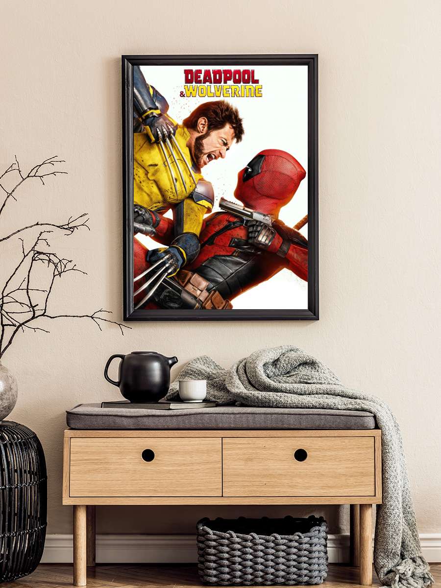 Deadpool & Wolverine Film Tablo Siyah Çerçeveli Film Poster Afiş Tablo