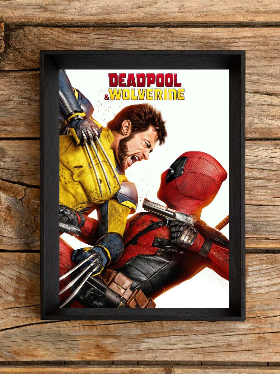 Deadpool & Wolverine Film Tablo Siyah Çerçeveli Film Poster Afiş Tablo