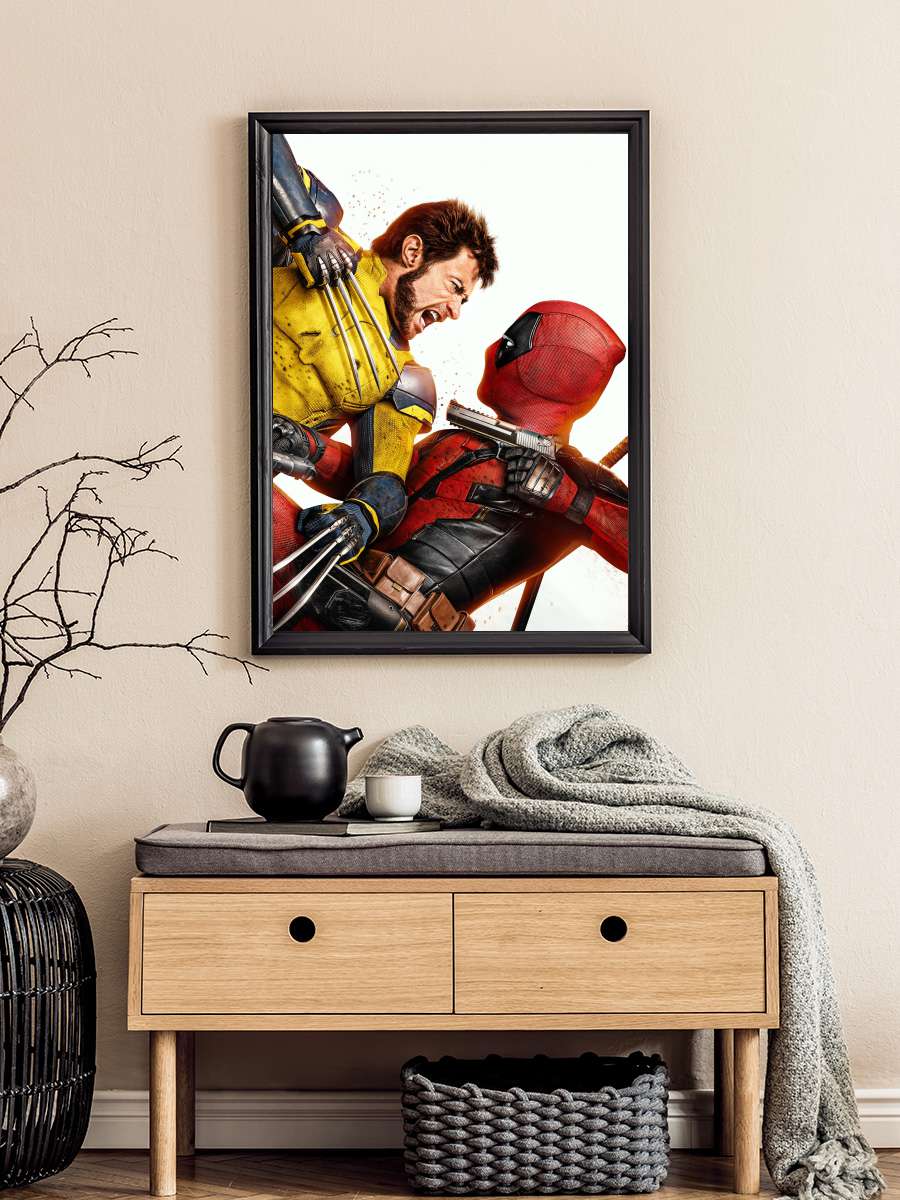 Deadpool & Wolverine Film Tablo Siyah Çerçeveli Film Poster Afiş Tablo