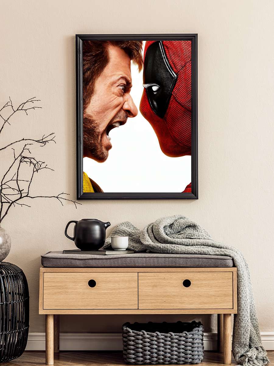 Deadpool & Wolverine Film Tablo Siyah Çerçeveli Film Poster Afiş Tablo