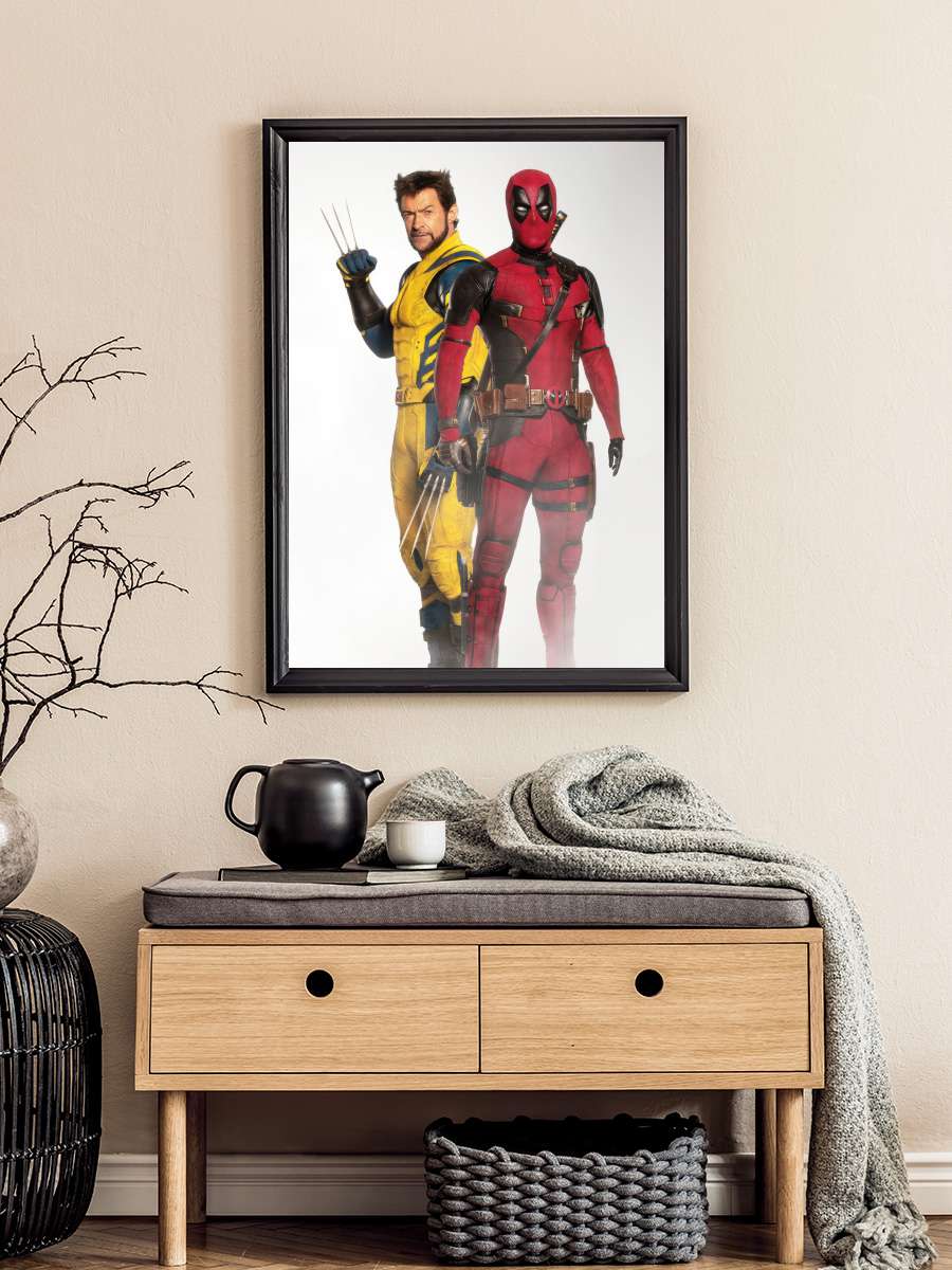 Deadpool & Wolverine Film Tablo Siyah Çerçeveli Film Poster Afiş Tablo