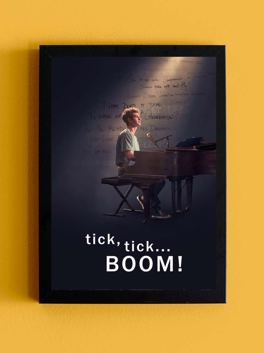 tick, tick... BOOM! Film Tablo Siyah Çerçeveli Film Poster Afiş Tablo