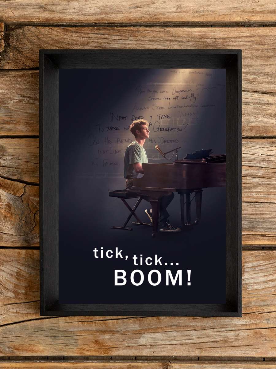 tick, tick... BOOM! Film Tablo Siyah Çerçeveli Film Poster Afiş Tablo