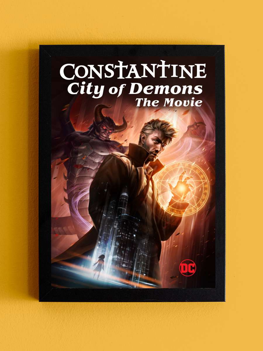 Constantine: İblisler Şehri - Constantine: City of Demons Film Tablo Siyah Çerçeveli Film Poster Afiş Tablo