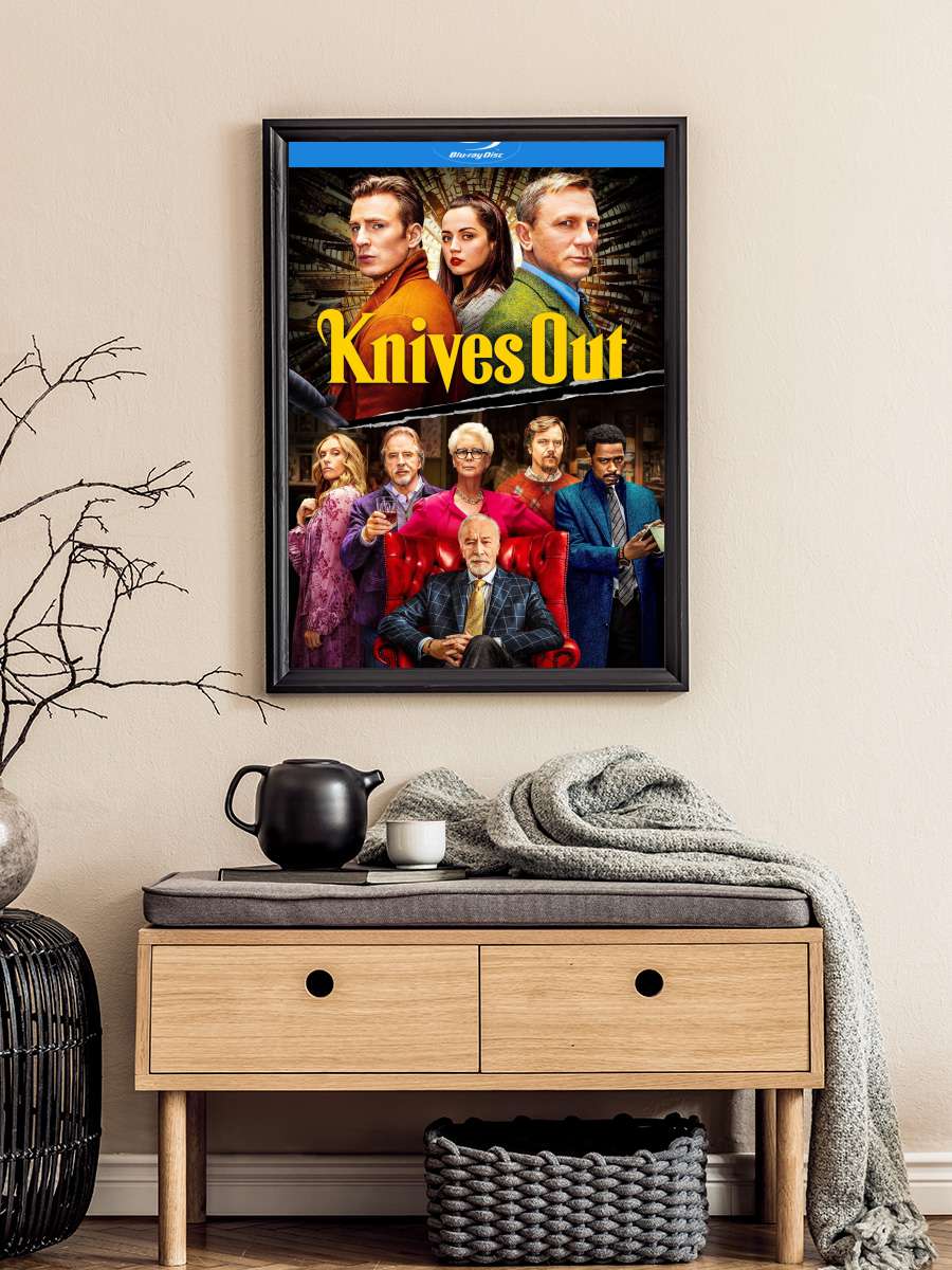 Bıçaklar Çekildi - Knives Out Film Tablo Siyah Çerçeveli Film Poster Afiş Tablo