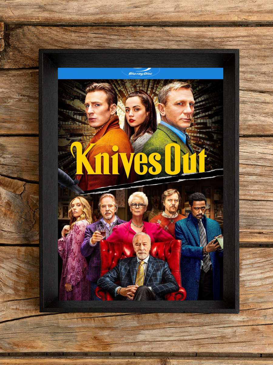 Bıçaklar Çekildi - Knives Out Film Tablo Siyah Çerçeveli Film Poster Afiş Tablo