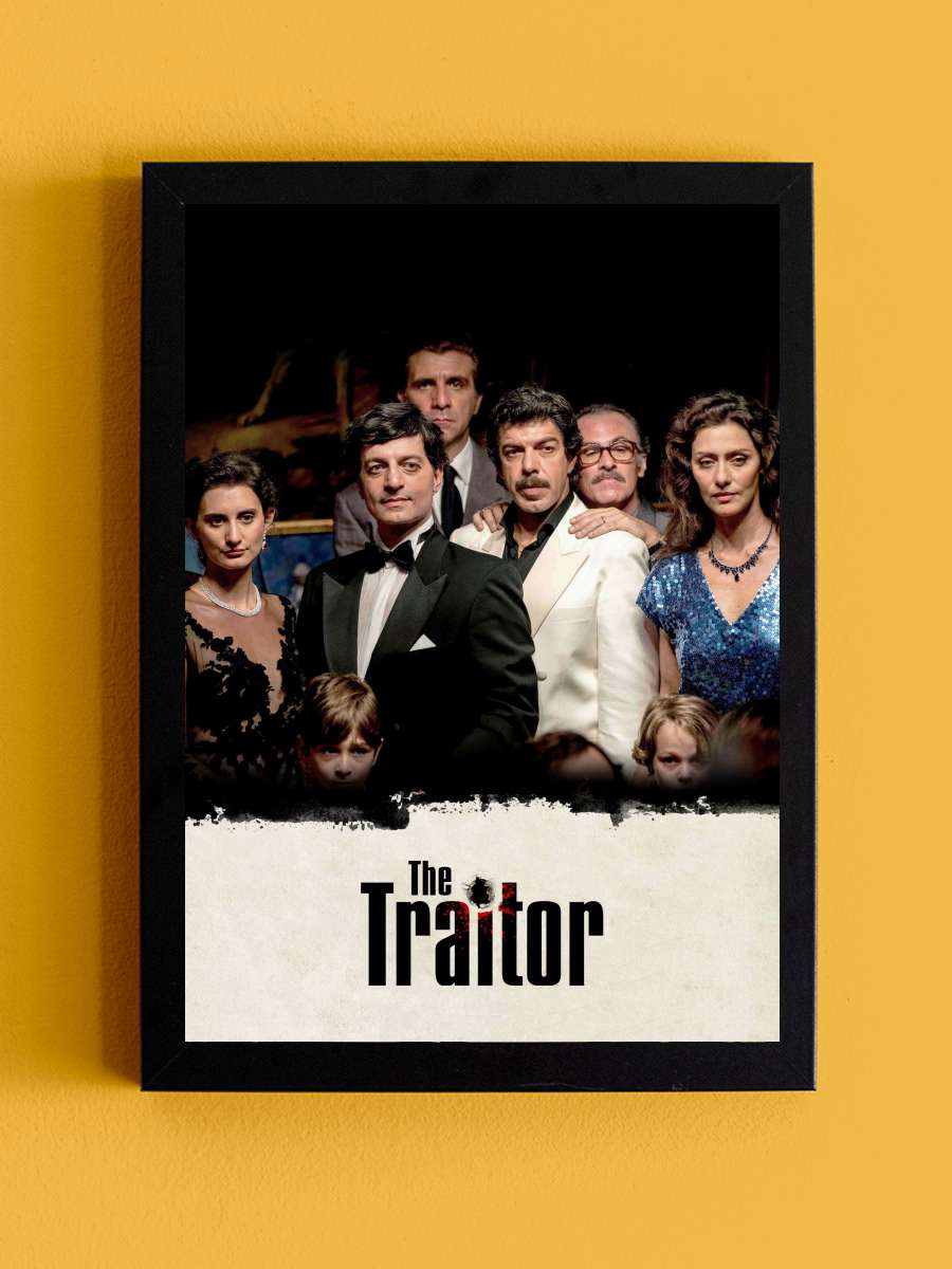 Hain - The Traitor - Il traditore Film Tablo Siyah Çerçeveli Film Poster Afiş Tablo