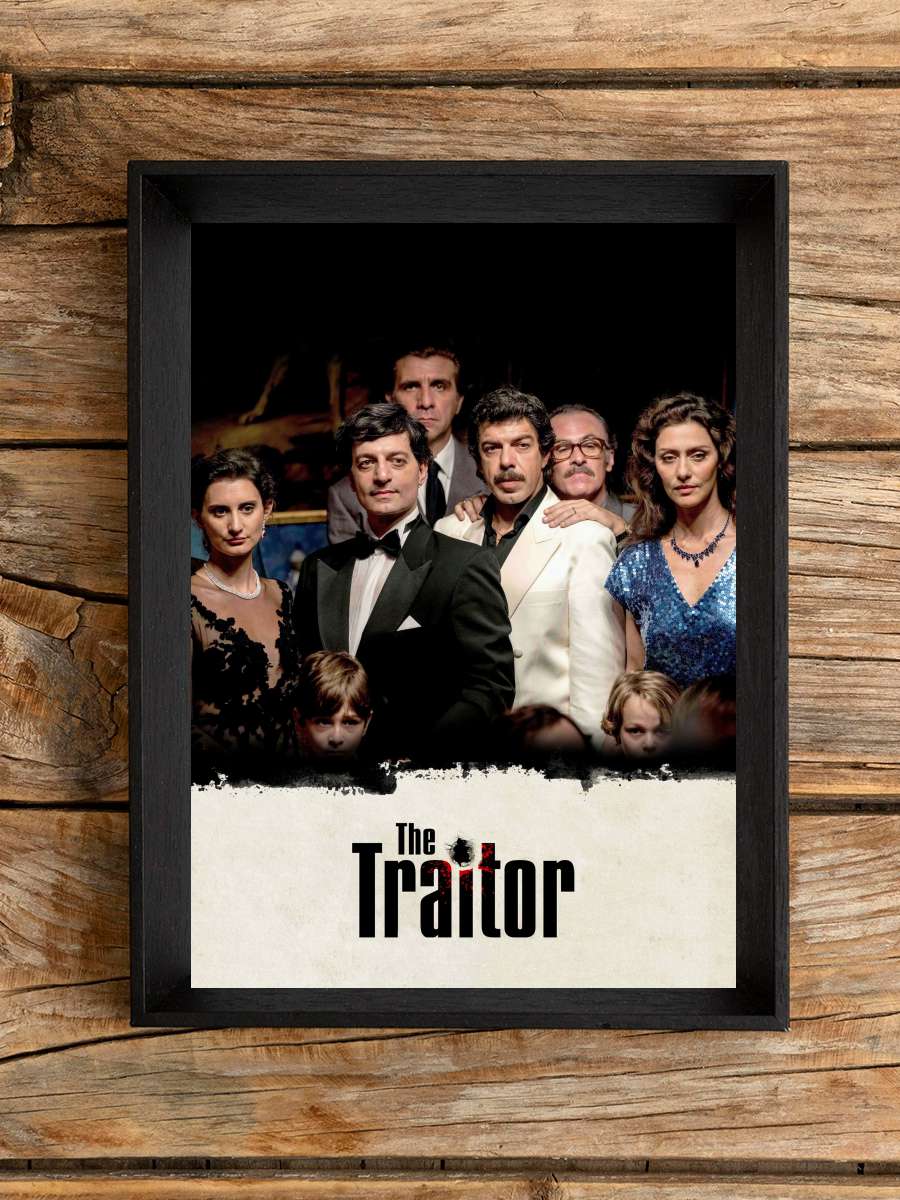 Hain - The Traitor - Il traditore Film Tablo Siyah Çerçeveli Film Poster Afiş Tablo