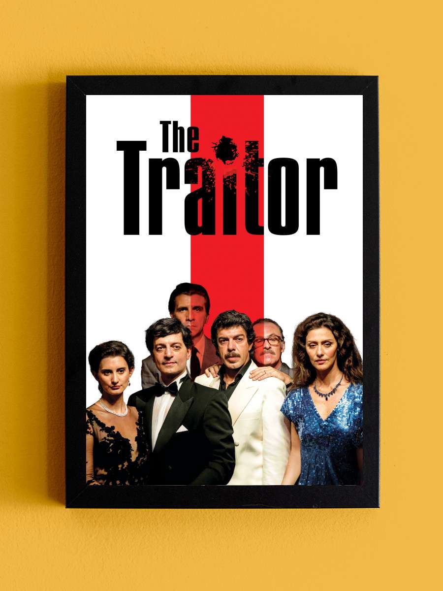 Hain - The Traitor - Il traditore Film Tablo Siyah Çerçeveli Film Poster Afiş Tablo