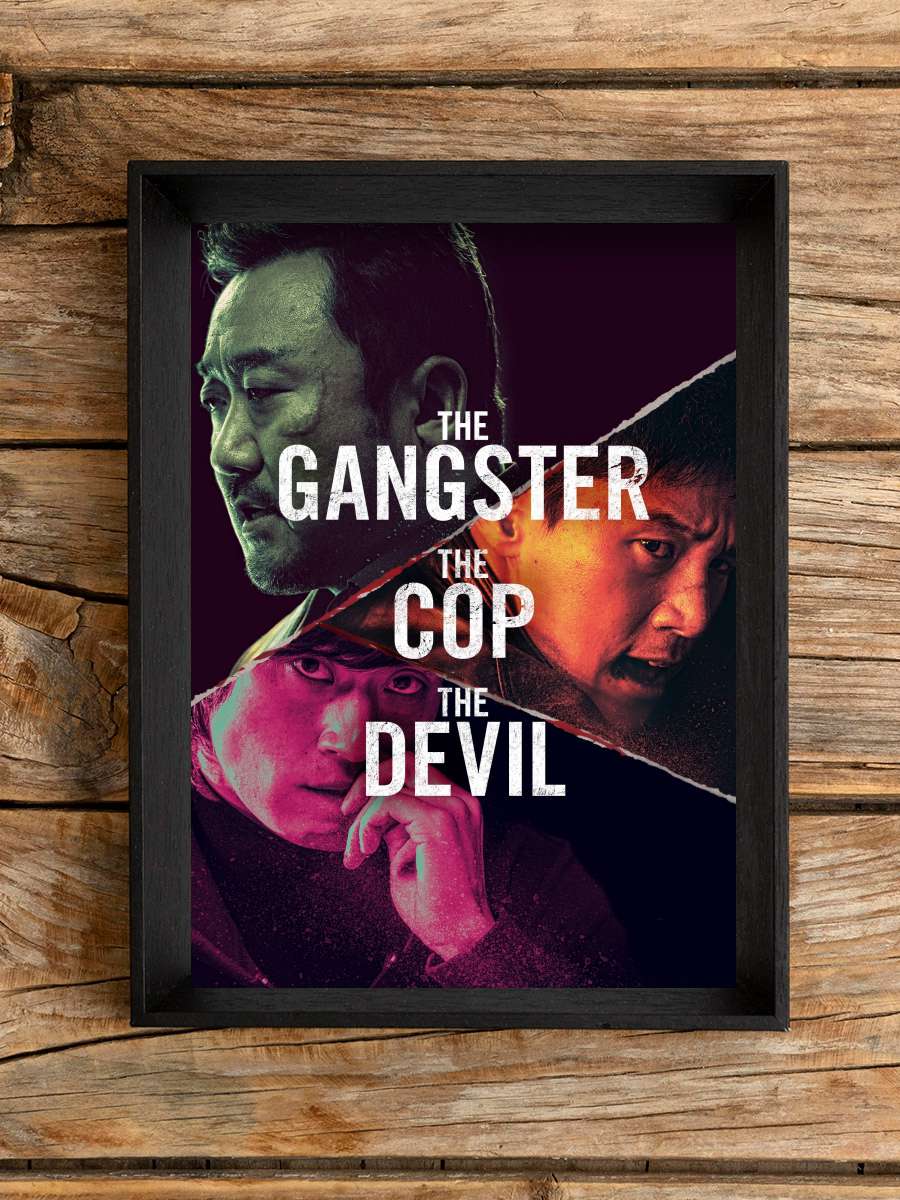 The Gangster, the Cop, the Devil - 악인전 Film Tablo Siyah Çerçeveli Film Poster Afiş Tablo