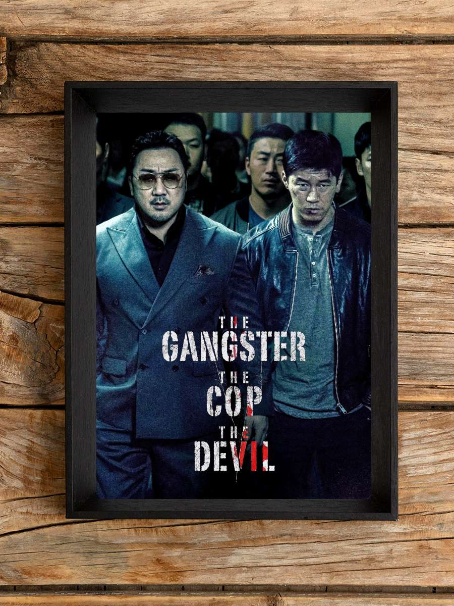 The Gangster, the Cop, the Devil - 악인전 Film Tablo Siyah Çerçeveli Film Poster Afiş Tablo