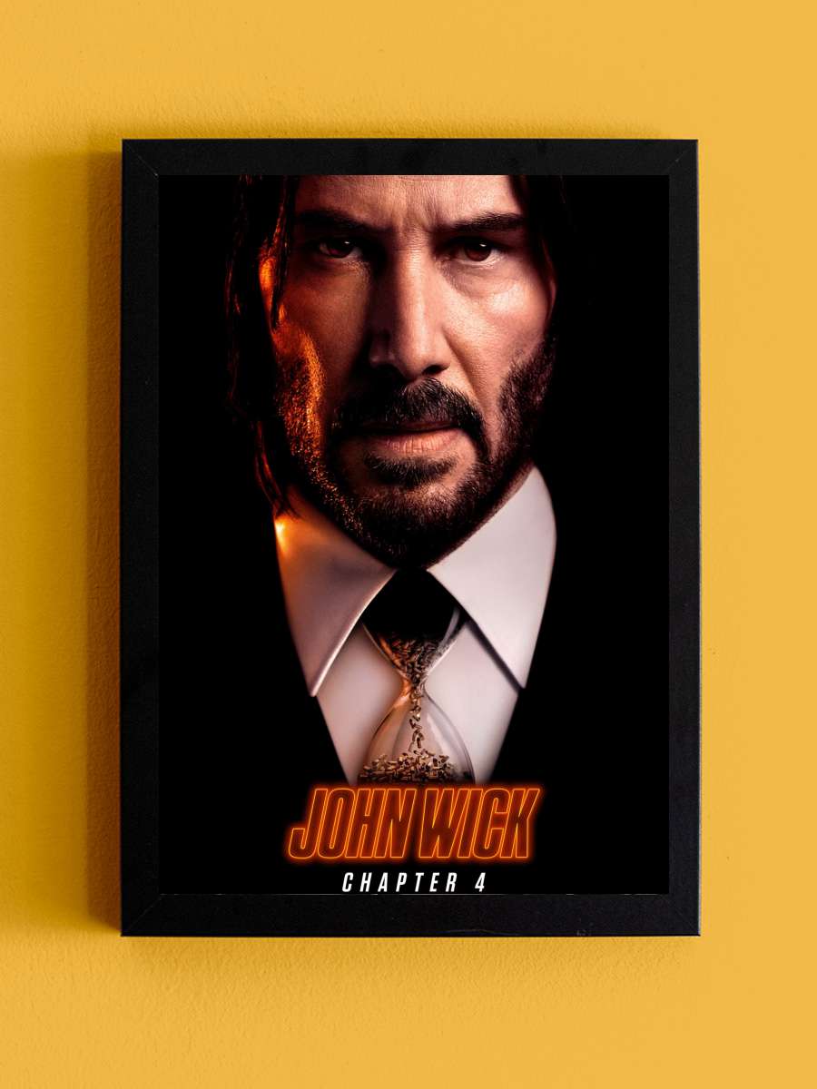 John Wick 4 - John Wick: Chapter 4 Film Tablo Siyah Çerçeveli Film Poster Afiş Tablo