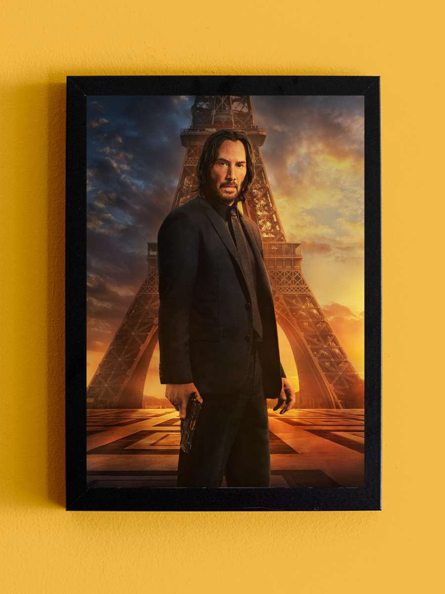 John Wick 4 - John Wick: Chapter 4 Film Tablo Siyah Çerçeveli Film Poster Afiş Tablo