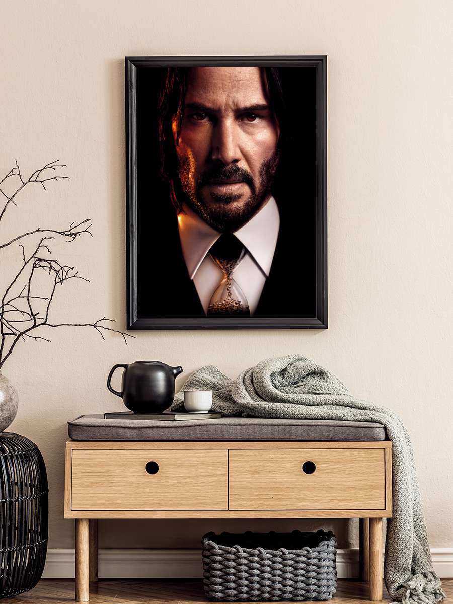 John Wick 4 - John Wick: Chapter 4 Film Tablo Siyah Çerçeveli Film Poster Afiş Tablo