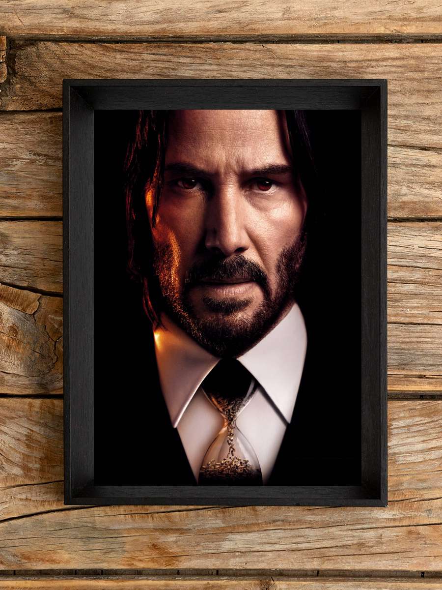 John Wick 4 - John Wick: Chapter 4 Film Tablo Siyah Çerçeveli Film Poster Afiş Tablo