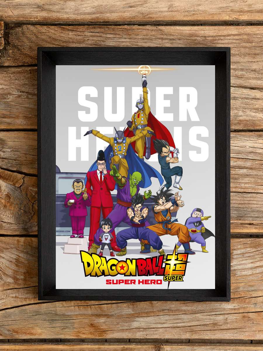 Dragon Ball Super: Super Hero - ドラゴンボール超 スーパーヒーロー Film Tablo Siyah Çerçeveli Film Poster Afiş Tablo