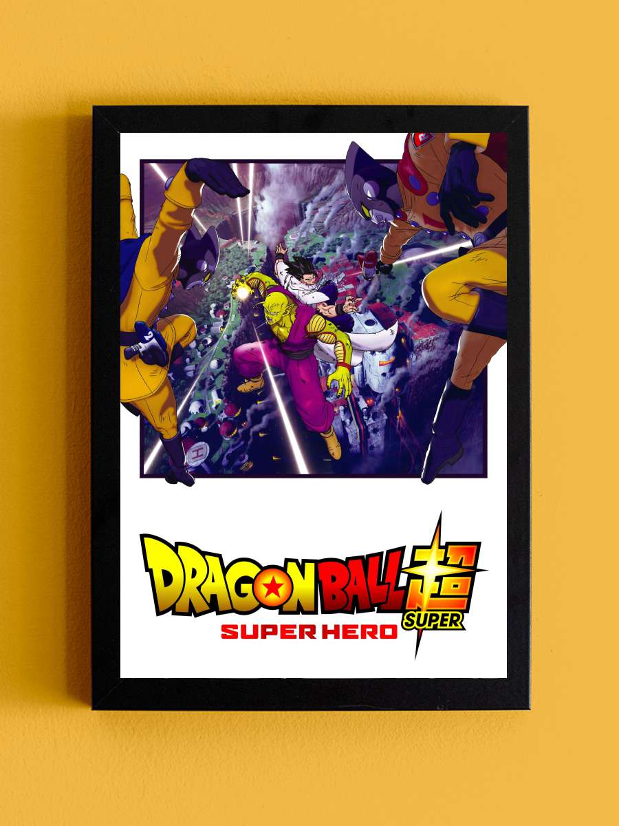 Dragon Ball Super: Super Hero - ドラゴンボール超 スーパーヒーロー Film Tablo Siyah Çerçeveli Film Poster Afiş Tablo