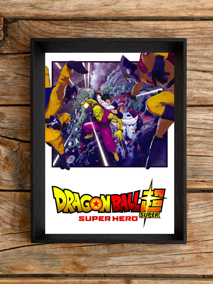 Dragon Ball Super: Super Hero - ドラゴンボール超 スーパーヒーロー Film Tablo Siyah Çerçeveli Film Poster Afiş Tablo