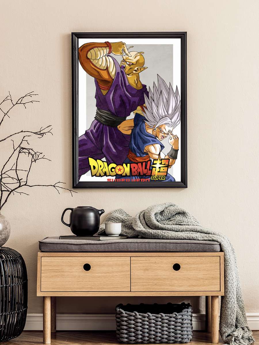 Dragon Ball Super: Super Hero - ドラゴンボール超 スーパーヒーロー Film Tablo Siyah Çerçeveli Film Poster Afiş Tablo