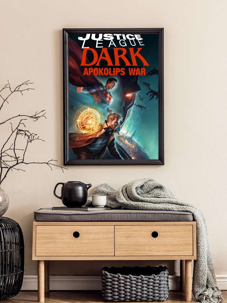 Adalet Birliği : Apokolips Savaşı - Justice League Dark: Apokolips War Film Tablo Siyah Çerçeveli Film Poster Afiş Tablo