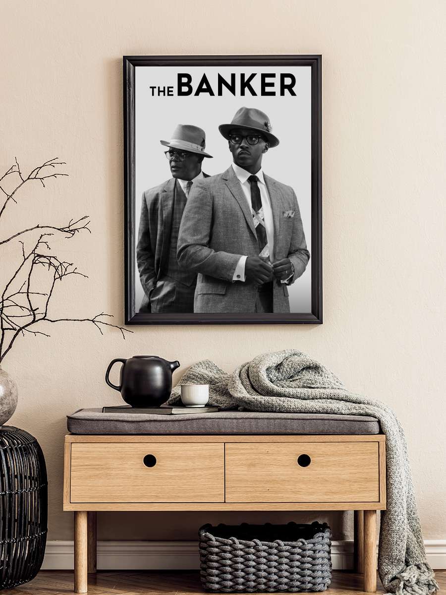 Banker - The Banker Film Tablo Siyah Çerçeveli Film Poster Afiş Tablo