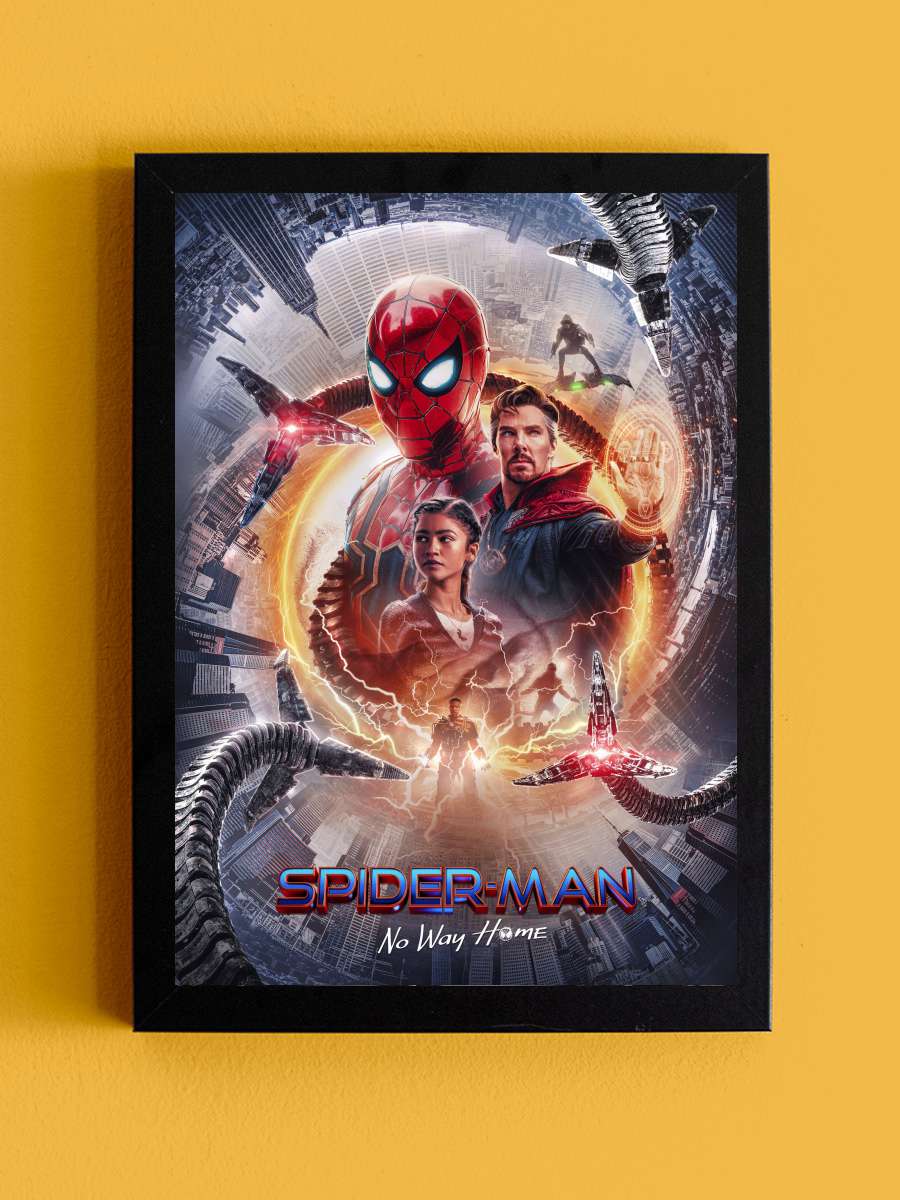 Örümcek-Adam: Eve Dönüş Yok - Spider-Man: No Way Home Film Tablo Siyah Çerçeveli Film Poster Afiş Tablo