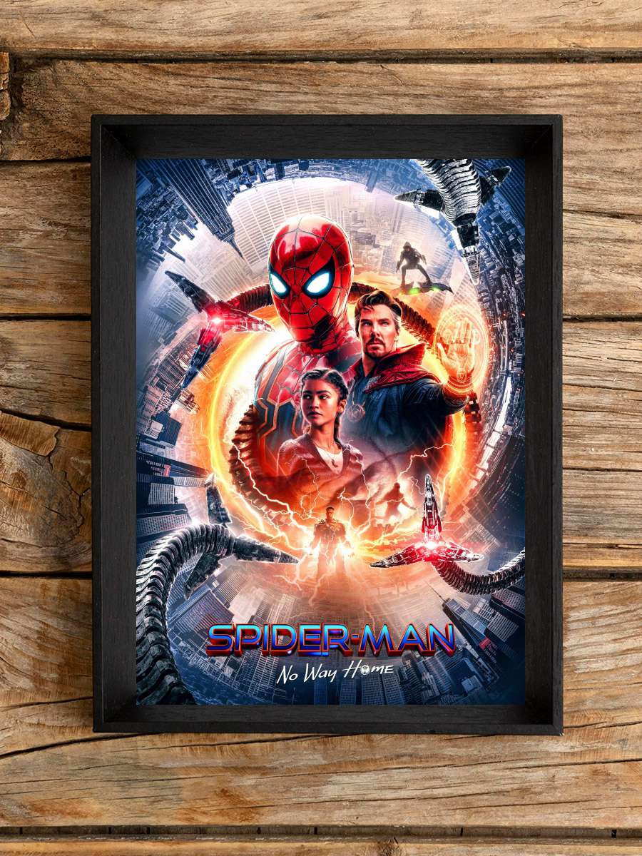 Örümcek-Adam: Eve Dönüş Yok - Spider-Man: No Way Home Film Tablo Siyah Çerçeveli Film Poster Afiş Tablo