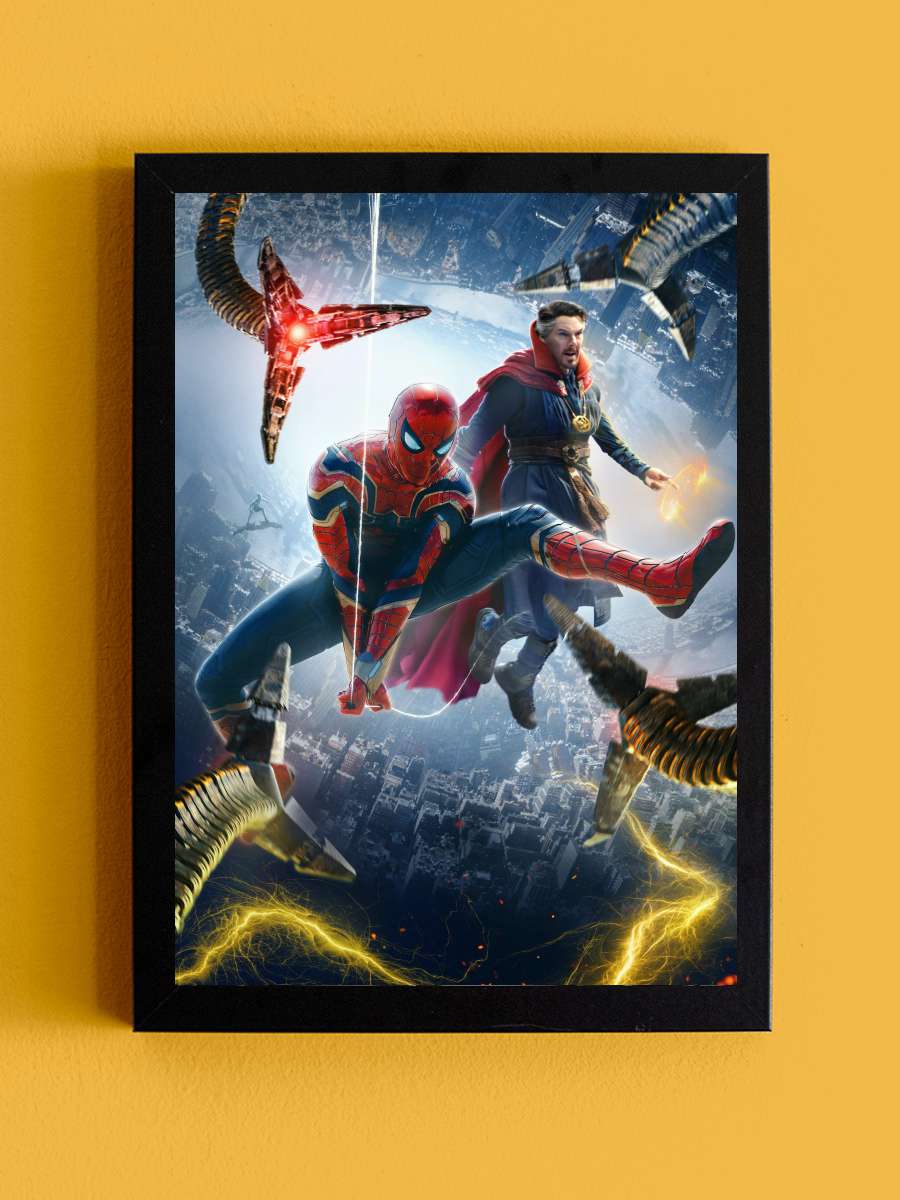 Örümcek-Adam: Eve Dönüş Yok - Spider-Man: No Way Home Film Tablo Siyah Çerçeveli Film Poster Afiş Tablo