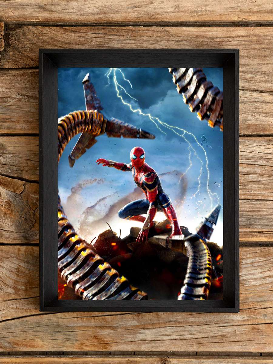 Örümcek-Adam: Eve Dönüş Yok - Spider-Man: No Way Home Film Tablo Siyah Çerçeveli Film Poster Afiş Tablo