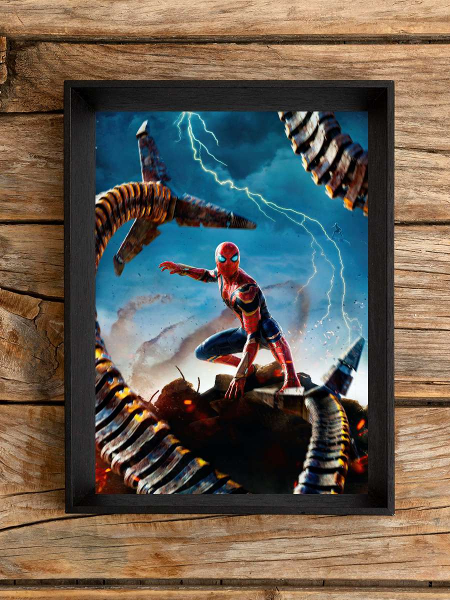 Örümcek-Adam: Eve Dönüş Yok - Spider-Man: No Way Home Film Tablo Siyah Çerçeveli Film Poster Afiş Tablo