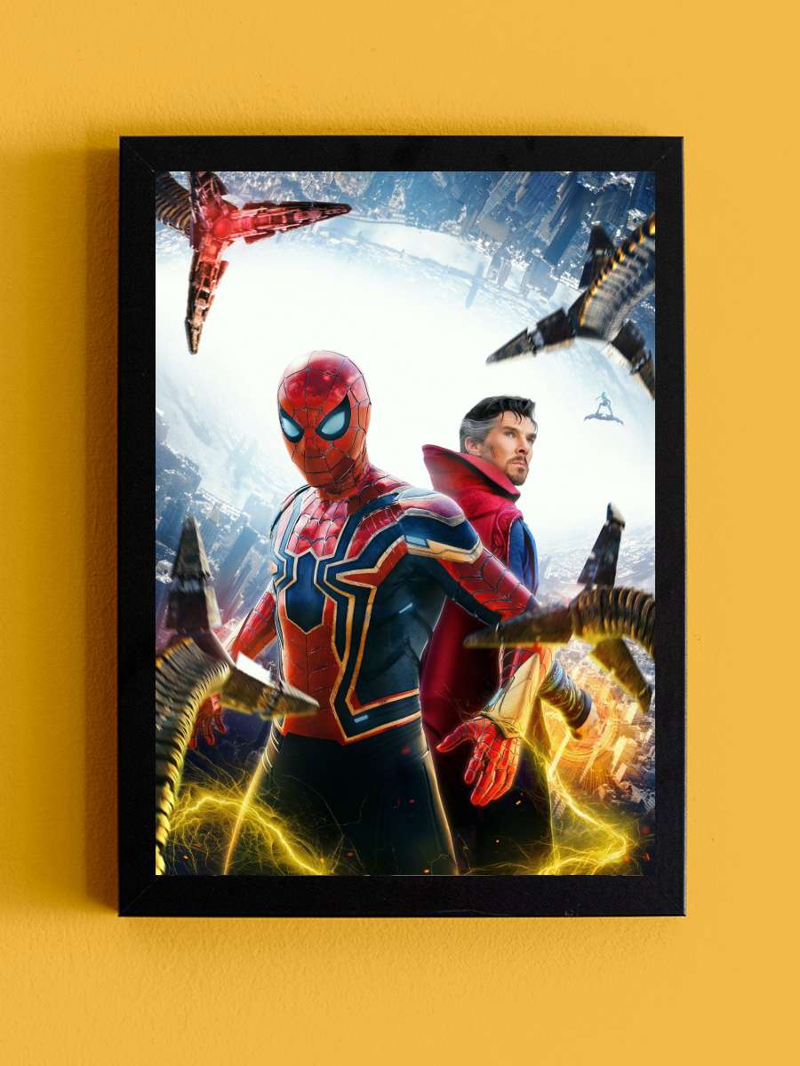 Örümcek-Adam: Eve Dönüş Yok - Spider-Man: No Way Home Film Tablo Siyah Çerçeveli Film Poster Afiş Tablo