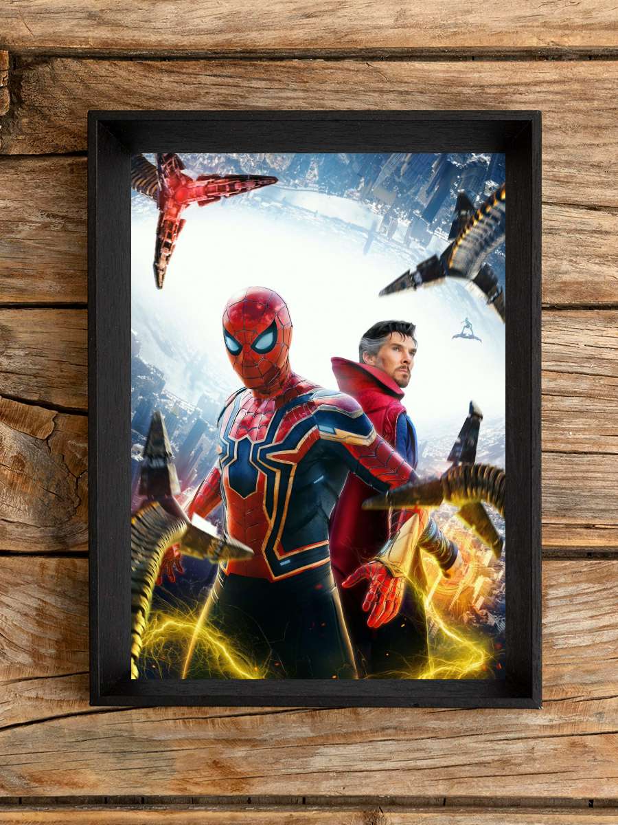 Örümcek-Adam: Eve Dönüş Yok - Spider-Man: No Way Home Film Tablo Siyah Çerçeveli Film Poster Afiş Tablo