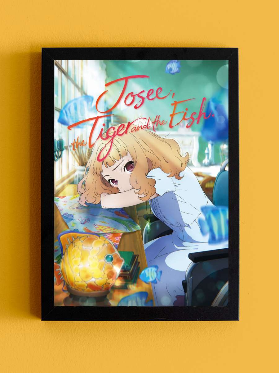 Josee to Tora to Sakana-Tachi - ジョゼと虎と魚たち Film Tablo Siyah Çerçeveli Film Poster Afiş Tablo