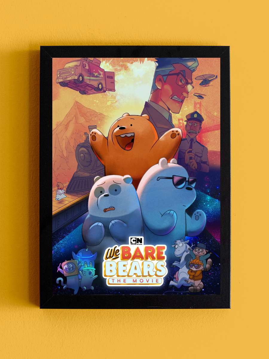 We Bare Bears: The Movie Film Tablo Siyah Çerçeveli Film Poster Afiş Tablo