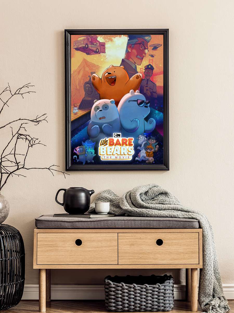 We Bare Bears: The Movie Film Tablo Siyah Çerçeveli Film Poster Afiş Tablo