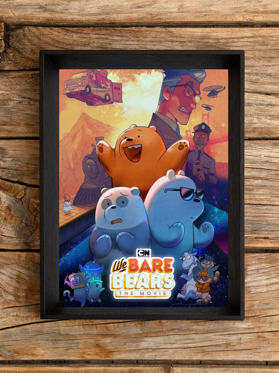 We Bare Bears: The Movie Film Tablo Siyah Çerçeveli Film Poster Afiş Tablo