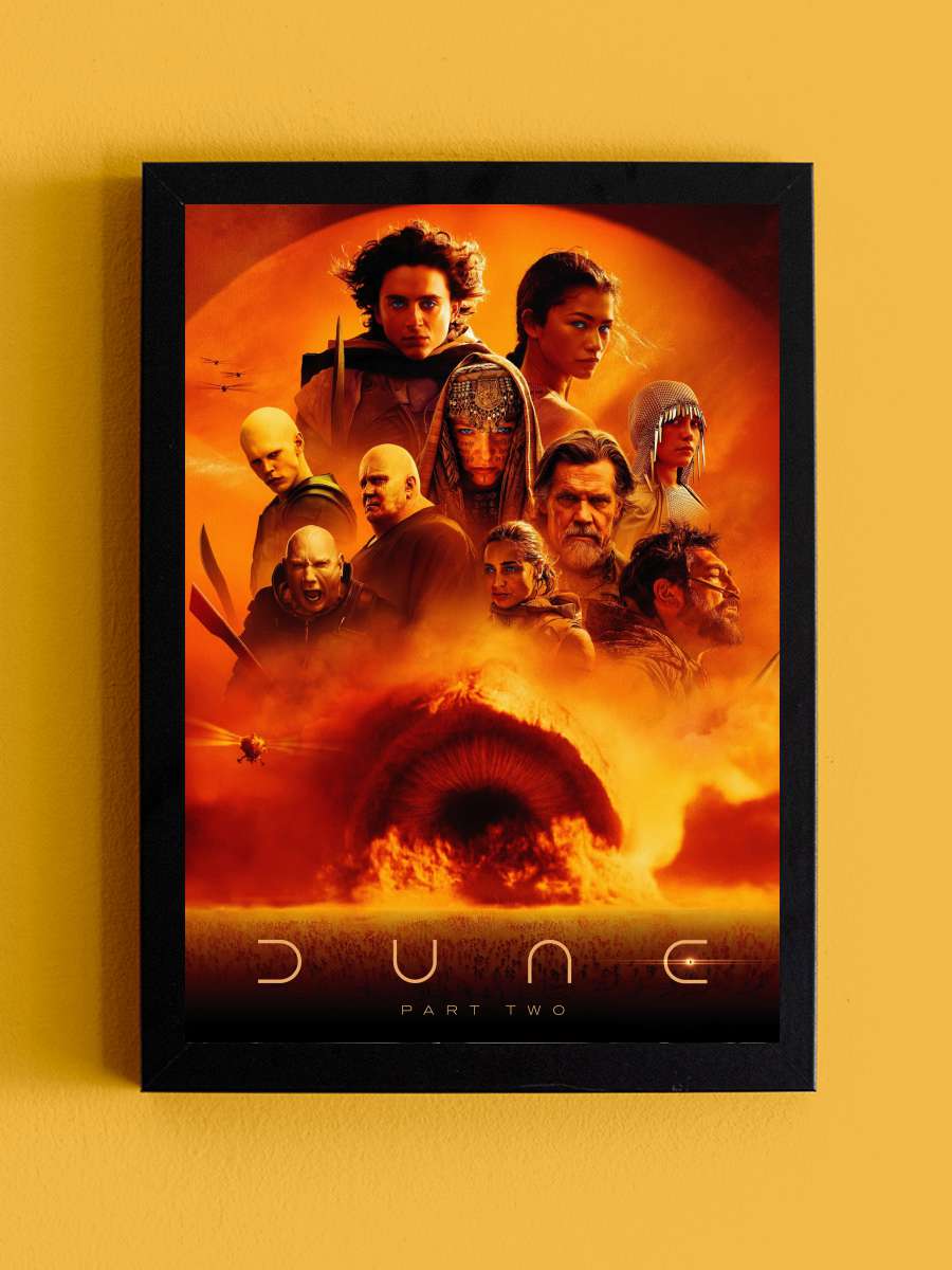 Dune: Çöl Gezegeni Bölüm İki - Dune: Part Two Film Tablo Siyah Çerçeveli Film Poster Afiş Tablo